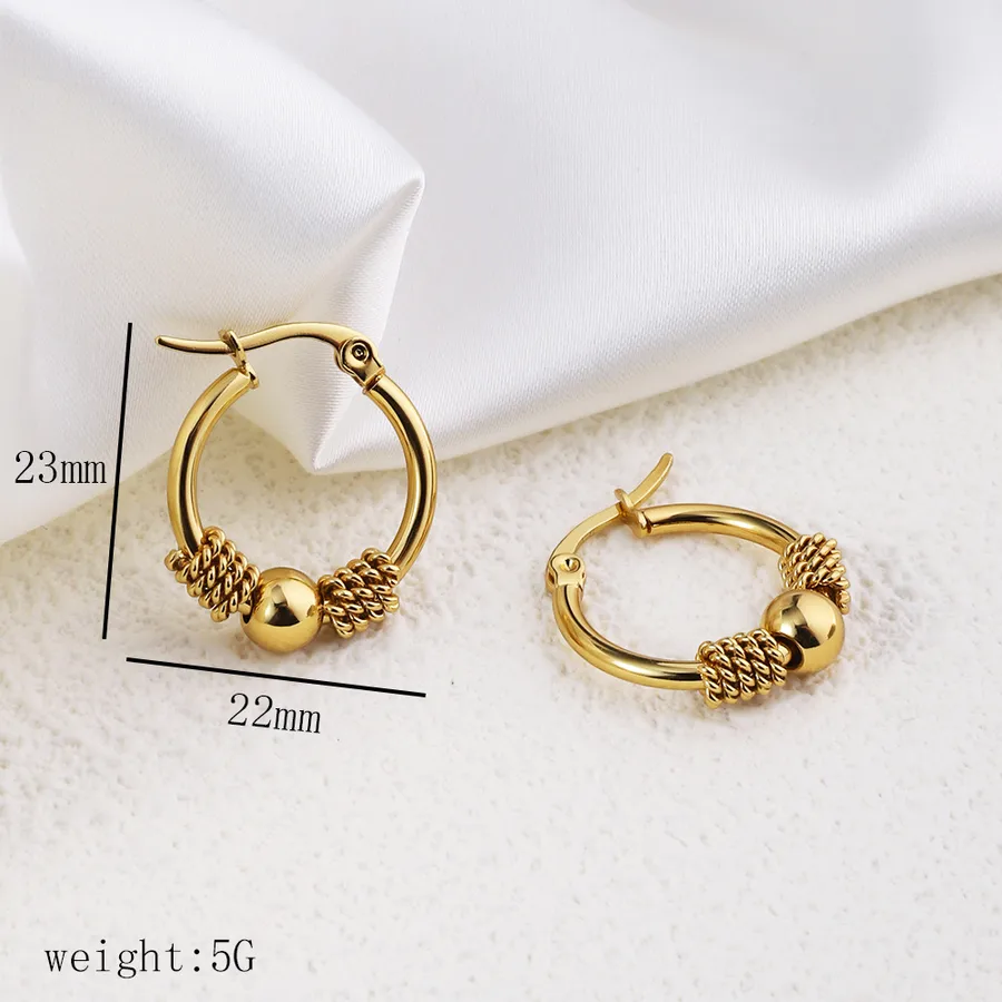 Women's Geometric Heart Titanium Steel Plating Drop Earrings