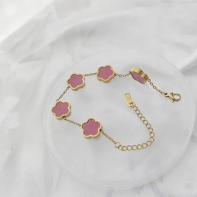 Wholesale Jewelry Simple Style Parthenocissus grass 304 Stainless Steel Shell 18K Gold Plated PVD Coated O-shaped chain Jewelry Set