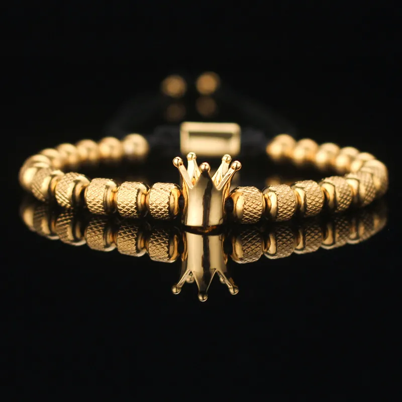Golden Retro Zircon Fruit Stainless Steel Men's Bracelet