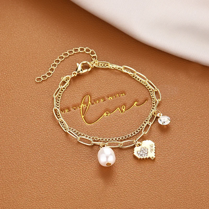 Women's Rhinestone Cat's Eye Box Bracelet - Platinum Alloy