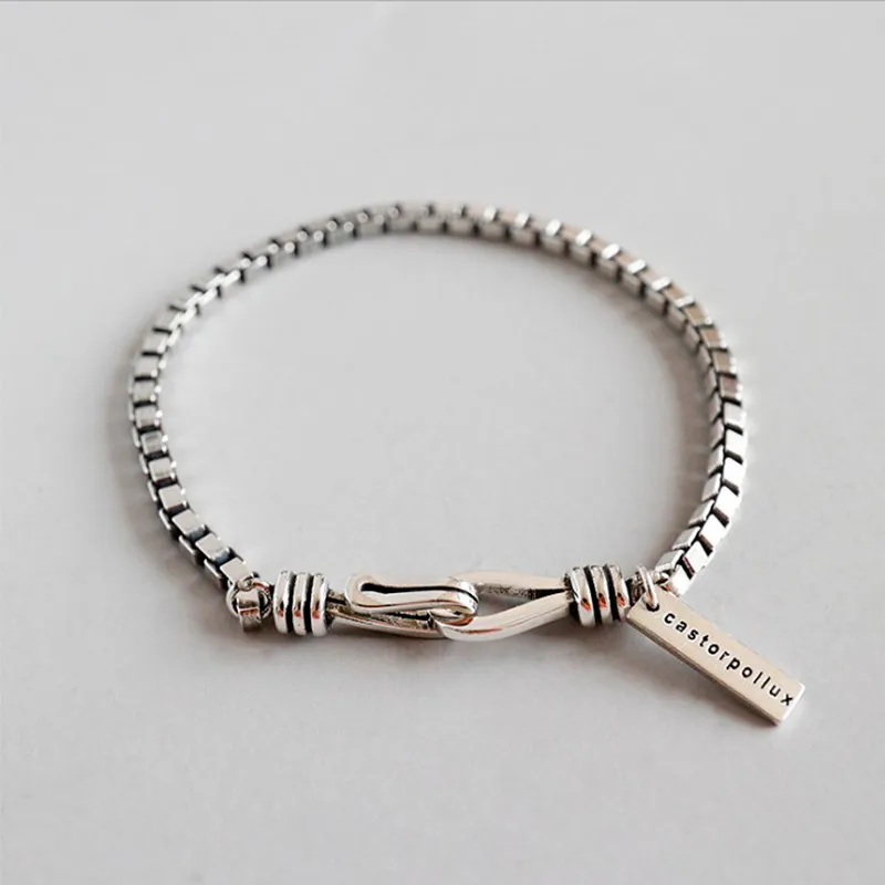 Women's Rhinestone Cat's Eye Alloy Box Bracelet - Platinum Plated