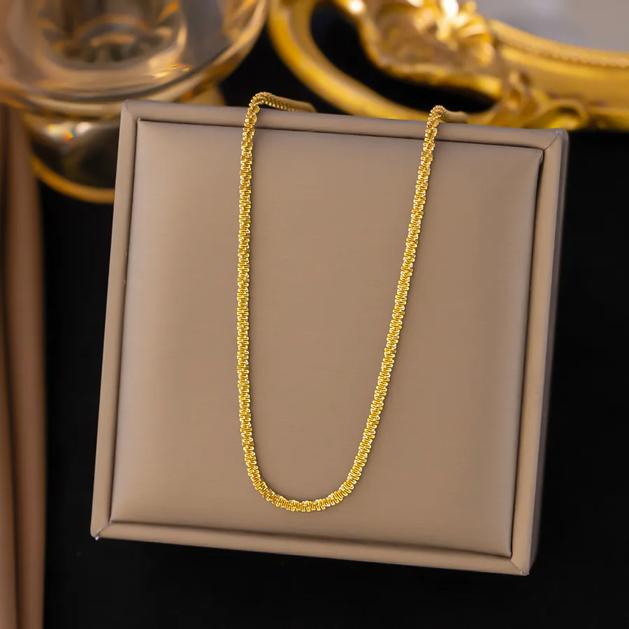 Women's Heart U Shape Pendant Necklace - Starry Gold