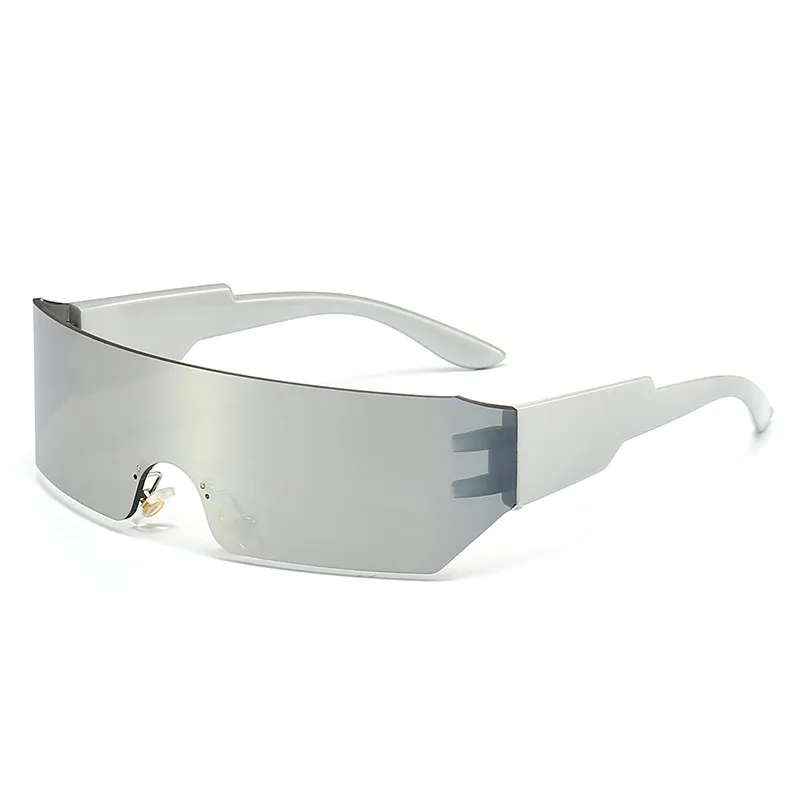 Men's Colorful Gold Black UV400 Square Frameless Sunglasses