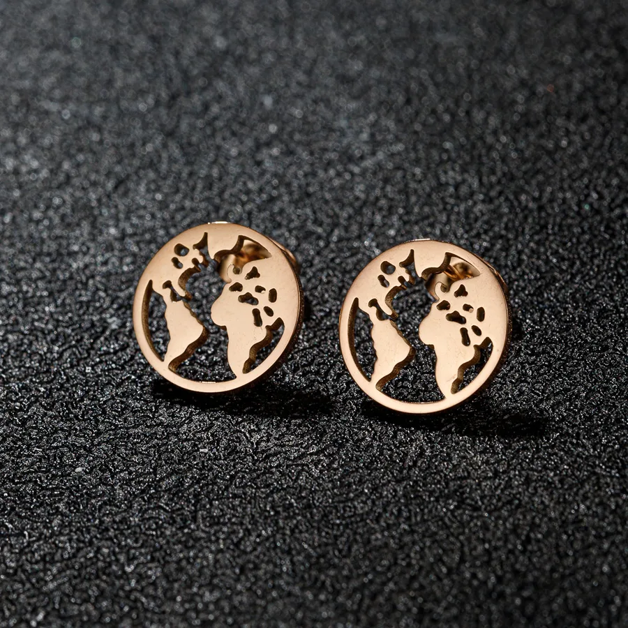 Women's Animal 18K Gold Plated Stainless Steel Artistic Ear Studs