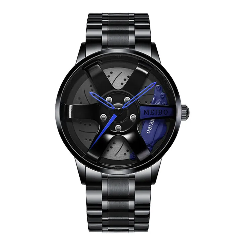 Men's Alloy Color Block Sports Commute Quartz Watch with Double Side Snaps
