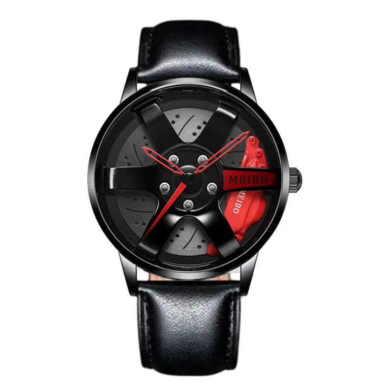 Men's Alloy Color Block Sports Commute Quartz Watch with Double Side Snaps - Image 5